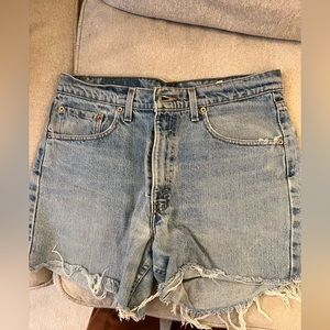 Vintage Levi cut off denim shorts high waisted